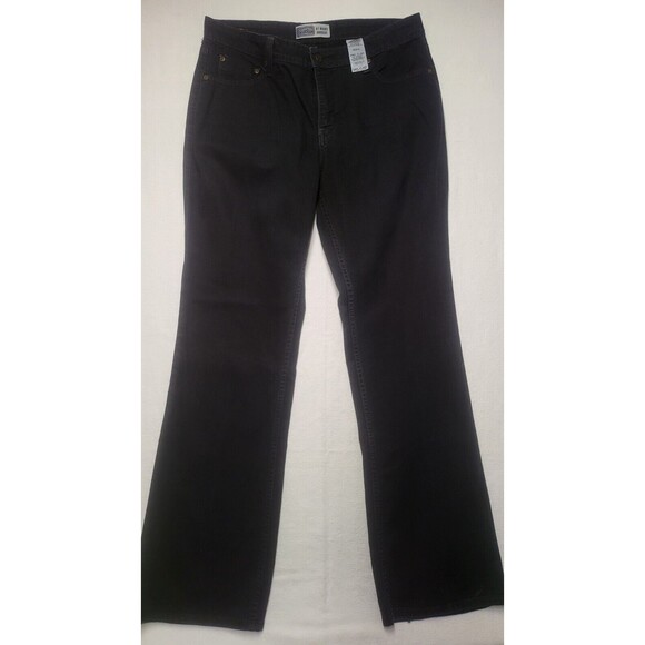 Signature by Levi Women's Bootcut Black Jeans EUC Size 12L - Picture 1 of 8